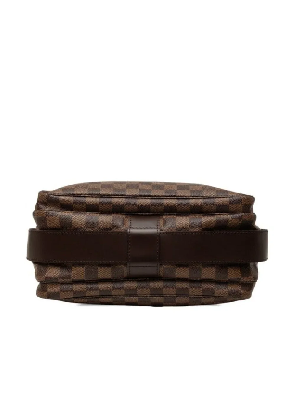 Louis Vuitton Damier Naviglio Crossbody Shoulder Bag Brown Leather